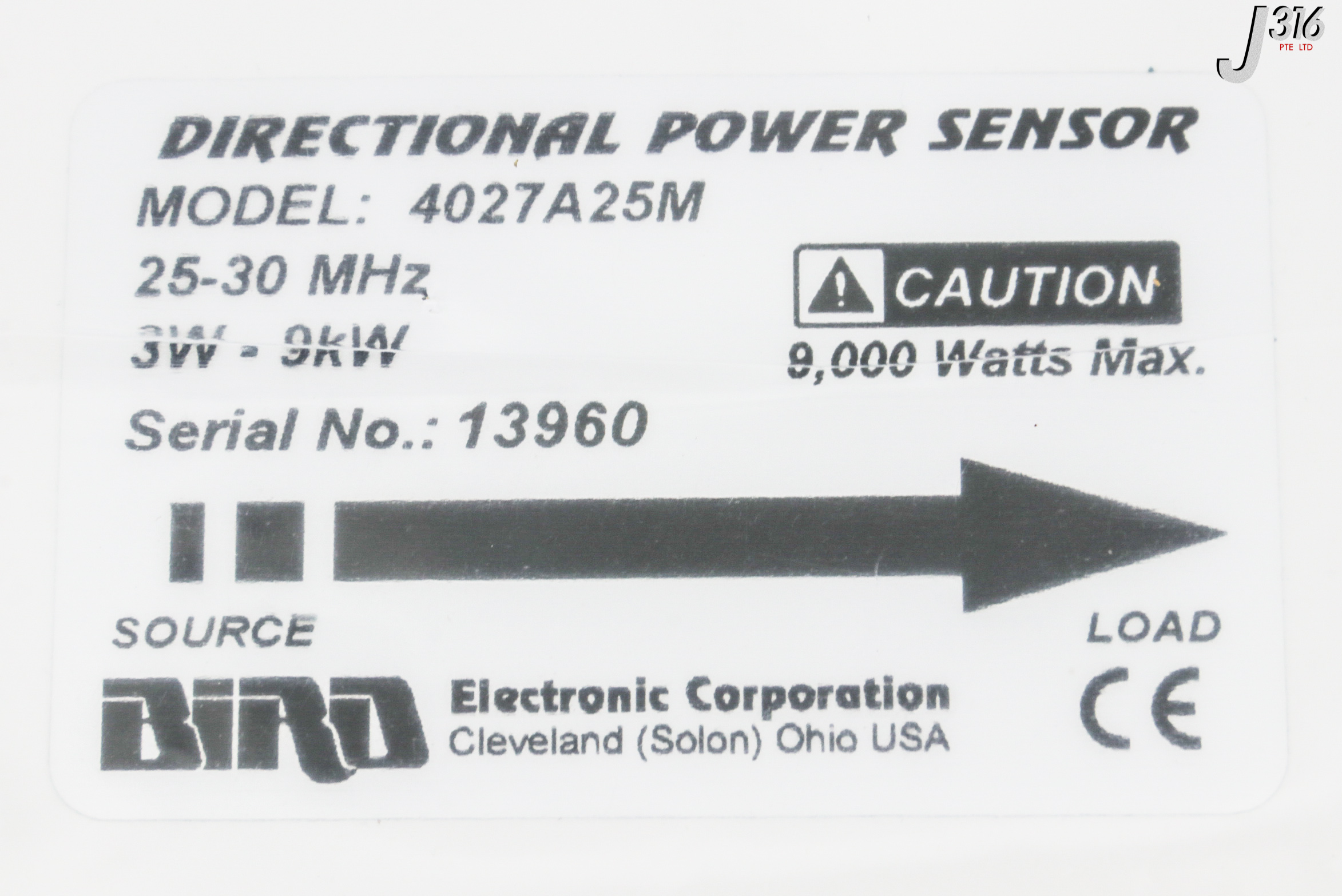 モノクローム 29513 BIRD PRECISION DIRECTIONAL POWER SNSR 25-30MHZ (NEW